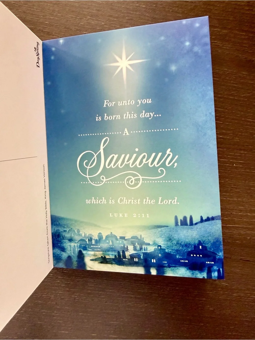 DaySpring Christian Christmas Postcard Book 20 Cards KJV